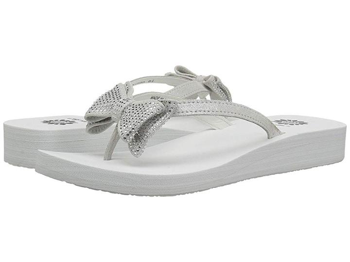 Yellow Box Bowtie (white) Women's Sandals