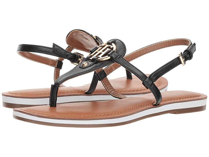 Tommy Hilfiger Genei (black Leather) Women's Shoes