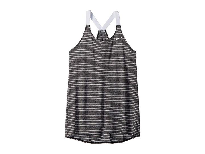 Nike Kids Racerback Dress Cover-up (big Kids) (black) Girl's Swimwear