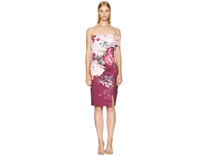 Ted Baker Irlina Serenity One Shoulder Dress (lilac) Women's Dress