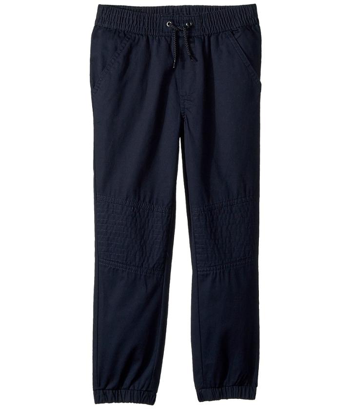 U.s. Polo Assn. Kids Twill Jogger (little Kids) (navy) Boy's Casual Pants