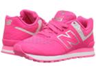 New Balance Kids 574 Breathe (little Kid) (pink/grey) Girl's Shoes