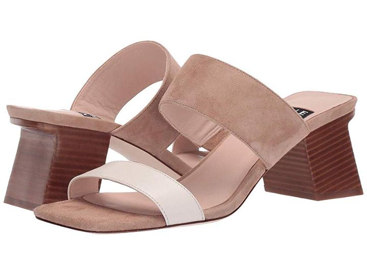 Nine West Churen 40 Heeled Sandal (latte/cotton) Women's Shoes