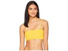 Maaji Mellow Yellow Ruched Bandeau (marigold) Women's Swimwear