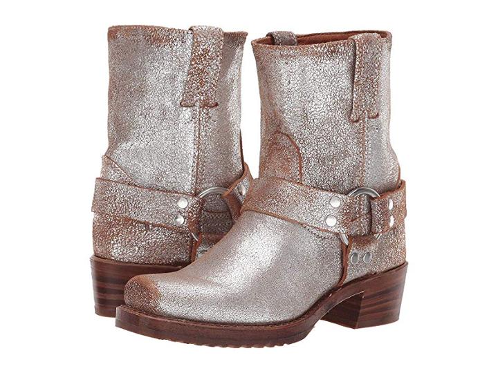 Frye Harness 8r (silver Multi Brushed Metallic) Women's Pull-on Boots
