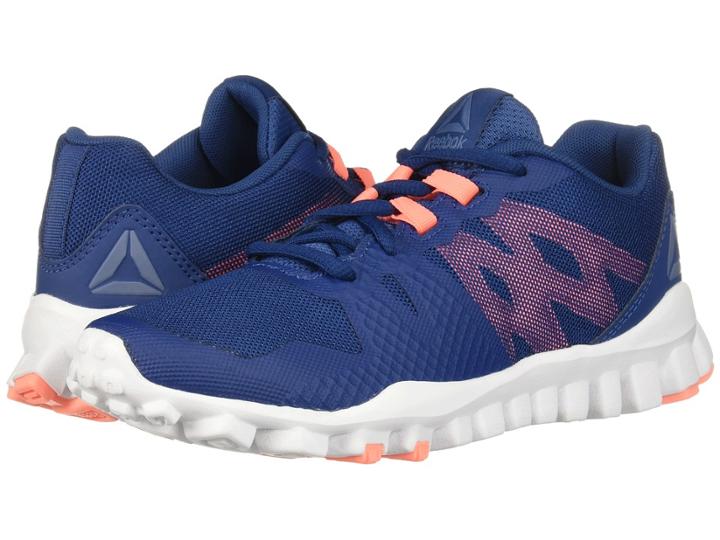Reebok Realflex Train 5.0 (bunker Blue/white/blue Slate/digital Pink) Women's Shoes