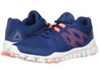 Reebok Realflex Train 5.0 (bunker Blue/white/blue Slate/digital Pink) Women's Shoes