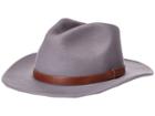Brixton Messer Fedora (light Grey/brown) Fedora Hats