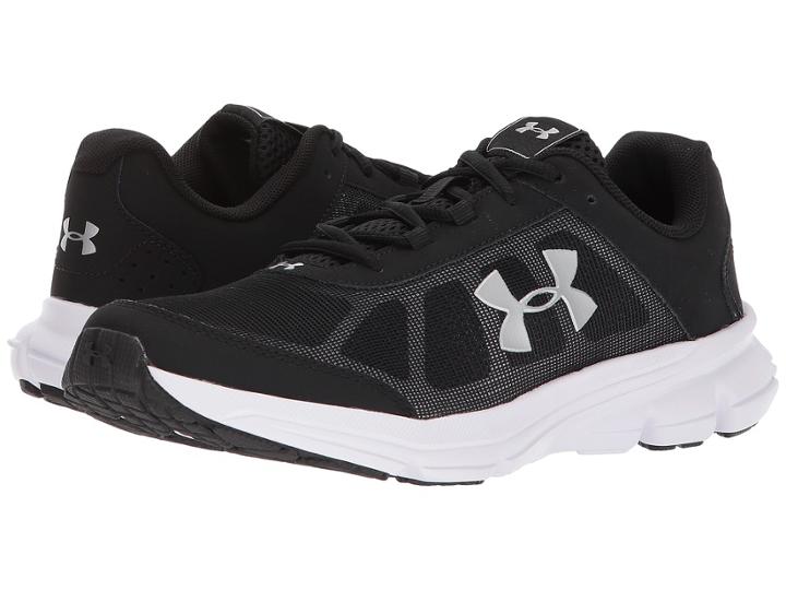 Under Armour Kids Ua Ggs Rave 2 (big Kid) (black/white/metallic Silver) Kids Shoes