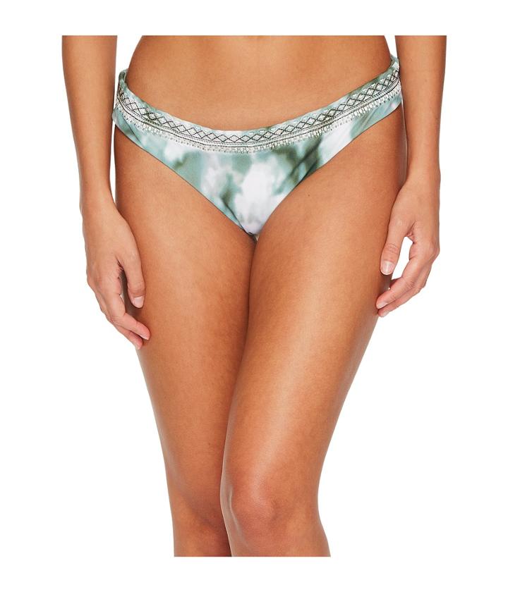 Lucky Brand Indian Summer Cheeky Hipster Bottom (olive) Women's Swimwear