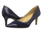 Trotters Alexandra (navy Glazed Kid Leather/kid Suede) Women's 1-2 Inch Heel Shoes