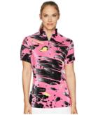 Jamie Sadock Meteorite Print Short Sleeve Top (pinkterest) Women's Short Sleeve Pullover
