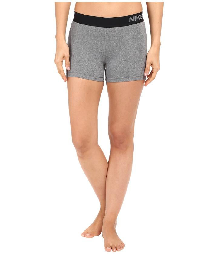 Nike Pro 3 Cool Compression Training Short (dark Grey/heather/black) Women's Shorts