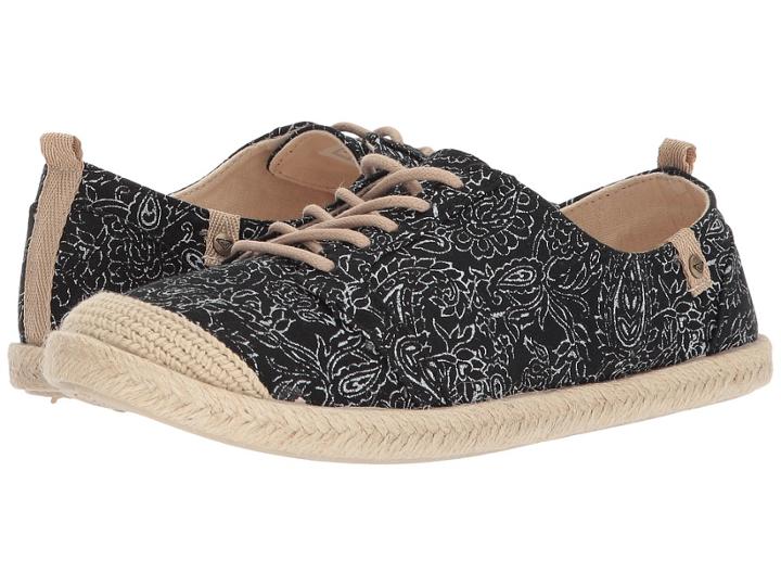 Roxy Flora Lace-up (black) Women's Lace Up Casual Shoes