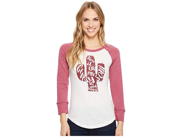Ariat Cactus Tee (egret) Women's Long Sleeve Pullover