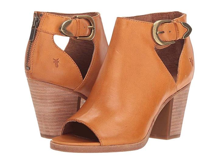 Frye Dani Cut Out Bootie (sunrise Waxed Full Veg) Women's Dress Pull-on Boots