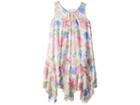 Us Angels Chiffon Floral Print Trapeze Dress (big Kids) (multi) Girl's Dress