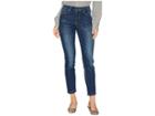 Tribal Five-pocket Jeans With Paint Splatter In Pond Blue (pond Blue) Women's Jeans