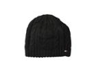 Tommy Hilfiger Chunky Fleece Lined Cable Hat (black) Caps