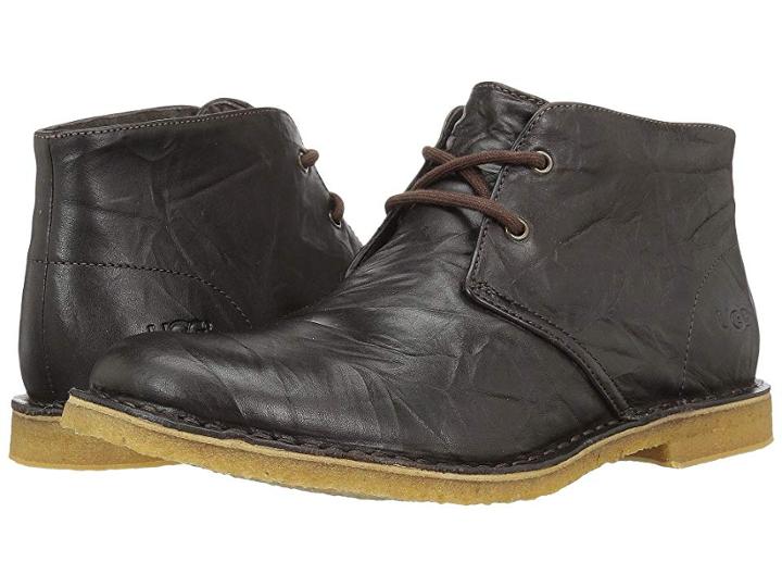 Ugg Leighton (chocolate Leather) Men's Dress Lace-up Boots