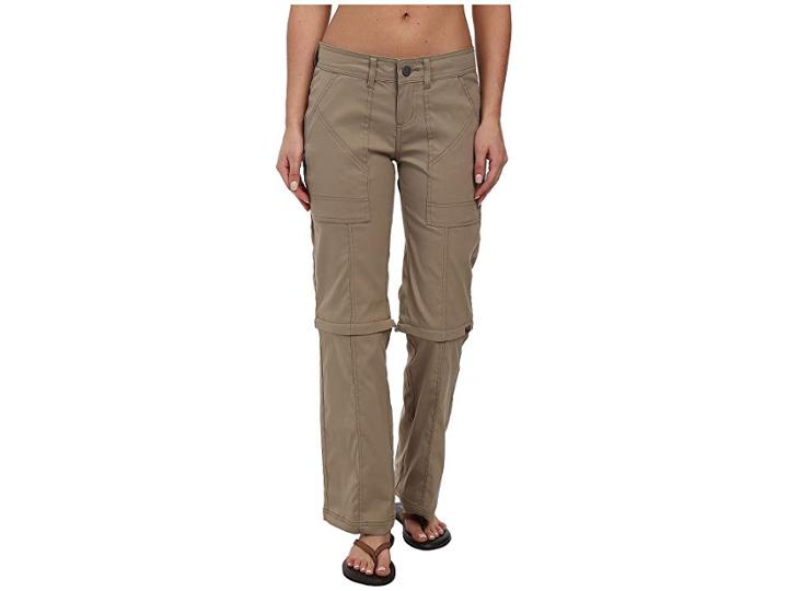 Prana Monarch Convertible Pants (dark Khaki) Women's Casual Pants