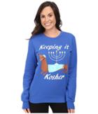 P.j. Salvage Keeping It Kosher Sweatshirt (royal Blue) Women's Pajama