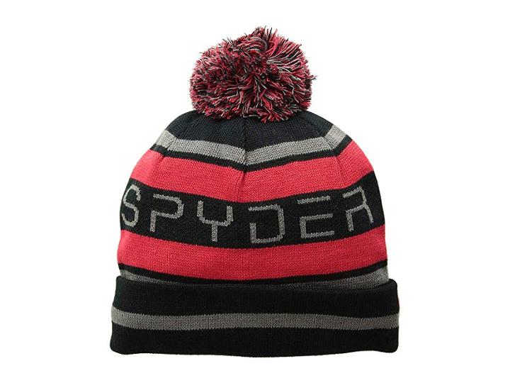 Spyder Kids Icebox Hat (little Kids/big Kids) (black/red/polar) Caps