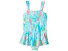 Lilly Pulitzer Kids Mindy Swimsuit (toddler/little Kids/big Kids) (multi Beach And Bae) Girl's Swimsuits One Piece