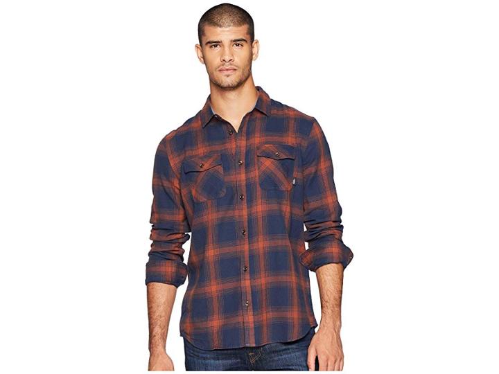 Vans Monterey Iii Woven (dress Blues/sequoia) Men's Clothing