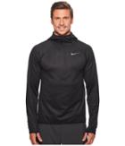 Nike Dry Training Half Zip Hoodie (black/metallic Hematite) Men's Sweatshirt