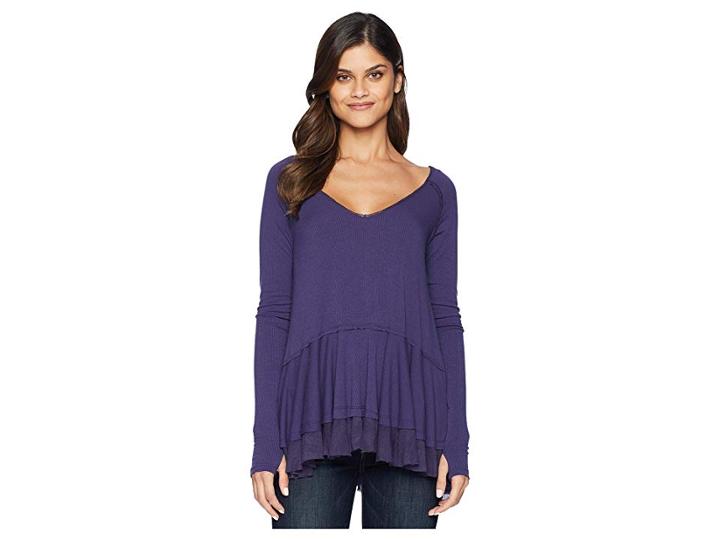 Free People Tangerine Tee (violet) Women's T Shirt