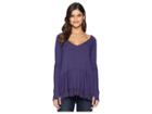 Free People Tangerine Tee (violet) Women's T Shirt