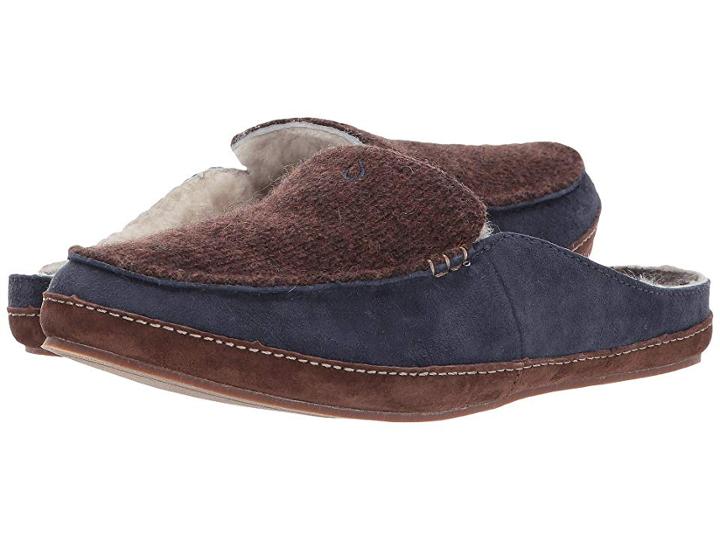 Olukai Alaula (dark Java/trench Blue) Women's Slippers