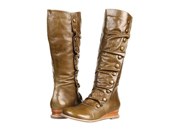 Miz Mooz Bloom (green) Women's Zip Boots