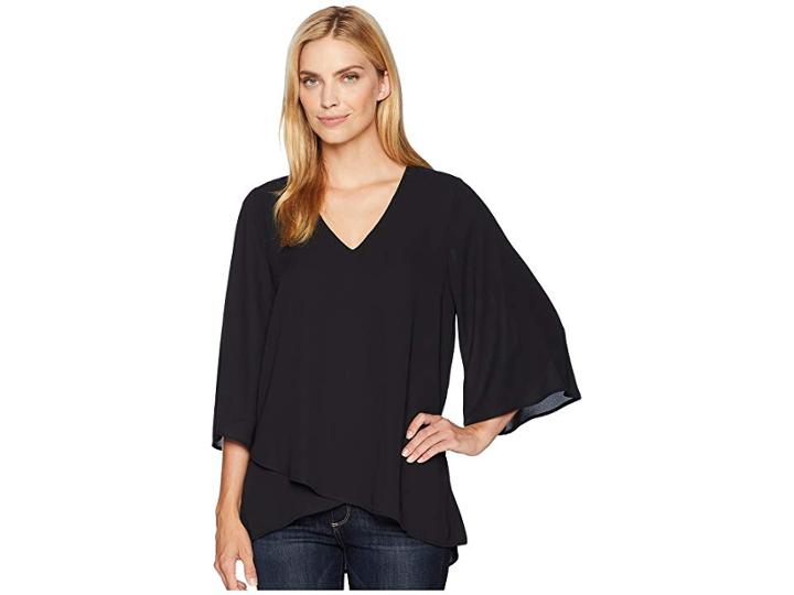 Karen Kane Bar-back Crossover Top (black) Women's Clothing