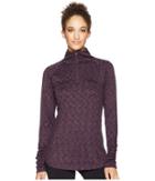 Columbia Outerspaced Iii Half Zip Top (dark Plum) Women's Long Sleeve Pullover
