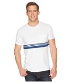 Lucky Brand Chest Stripe Crew Neck Tee (multi) Men's Clothing