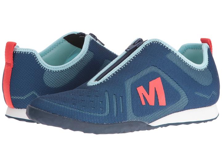 Merrell Civet Zip (mykonos Blue) Women's Shoes