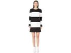 Nicole Miller Ponte Striped Dress (black/white) Women's Clothing