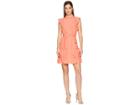 Kate Spade New York Ruffle Sleeve Dress (apricot Sorbet) Women's Dress