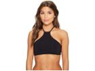 Billabong Sol Searcher High Neck Bikini Top (black Pebble) Women's Swimwear