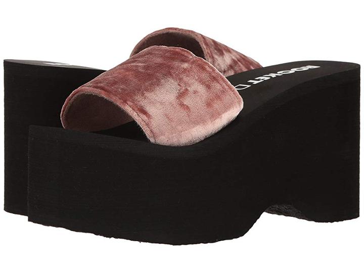 Rocket Dog Boom (pink Velvet) Women's Sandals