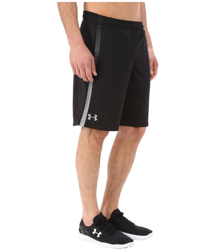 Under Armour Ua Techtm Mesh Shorts (black/steel) Men's Shorts