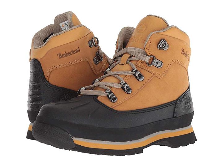 Timberland Kids Euro Hiker Shell Toe (big Kid) (wheat Nubuck) Kid's Shoes