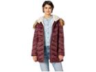 Jessica Simpson Quilted Hooded Jacket W/ Tie Waist (merlot) Women's Coat