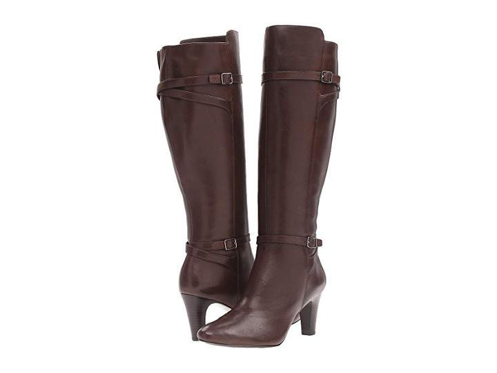 Lauren Ralph Lauren Sabeen (dark Brown Burnished Calf) Women's Slip-on Dress Shoes