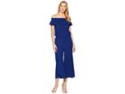 Lauren Ralph Lauren Off The Shoulder Wide-leg Jumpsuit (true Sapphire) Women's Jumpsuit & Rompers One Piece