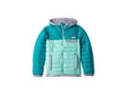 Columbia Kids Mountainsidetm Full Zip Jacket (little Kids/big Kids) (emerald/pixie/astral) Girl's Coat