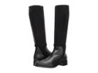 Aquatalia Nicolette (black Calf/elastic) Women's Dress Zip Boots