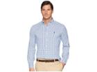 Polo Ralph Lauren Classic Fit Performance Woven Sports Shirt (multi Blue/white) Men's Clothing